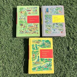 3 Vintage 1950s Through Golden Windows Children’s Hardback Books Stories & Poems